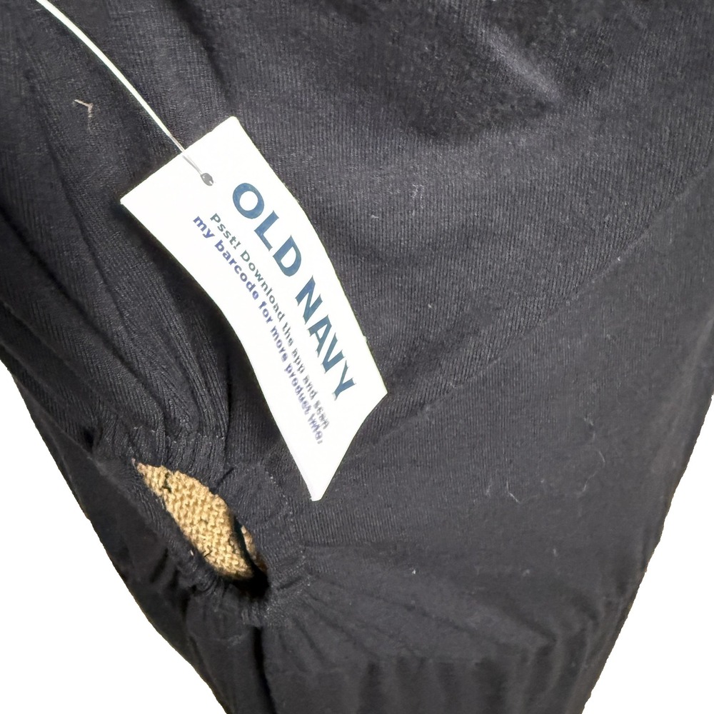 Old Navy Black One Shoulder Cutout‎ Midi Dress 2X Pullover Retro Minimalist - Picture 6 of 15